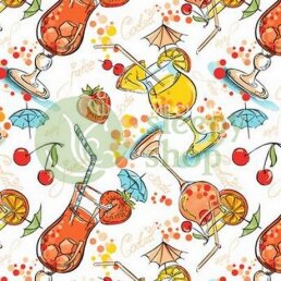 КОКТЕЙЛЬ кухонное полотенце 70(80)х40 см 