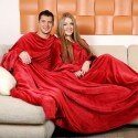 ПЛЕД С РУКАВАМИ ДЛЯ ДВОИХ SLEEPY красный