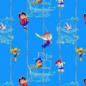 ВЕСЕЛЫЕ ПИРАТЫ детское одеяло 